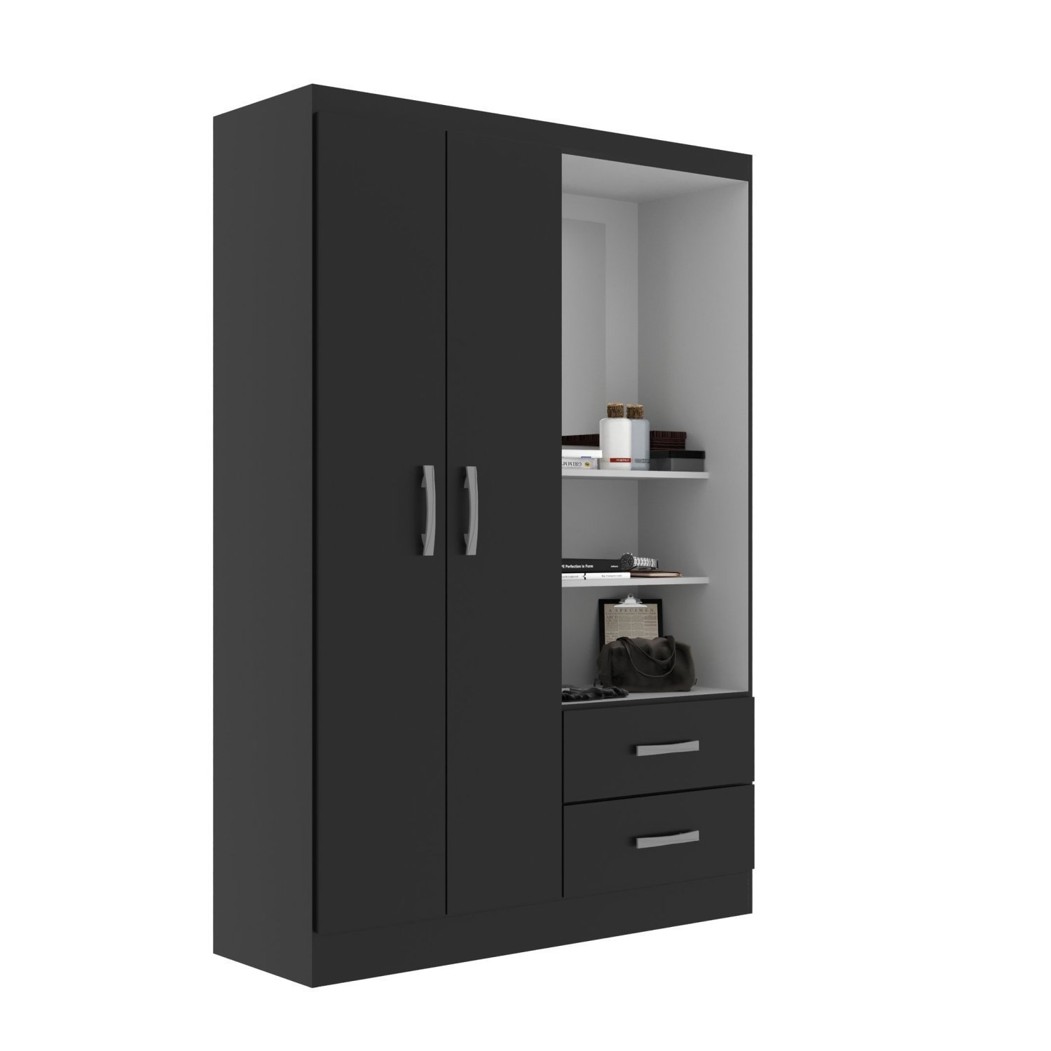 Guarda Roupa Capelinha Solteiro 2 Portas e 2 Gavetas Premium - 3