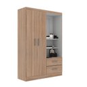 Ver imagem 3 de Guarda Roupa Capelinha Solteiro 2 Portas 2 Gavetas Premium