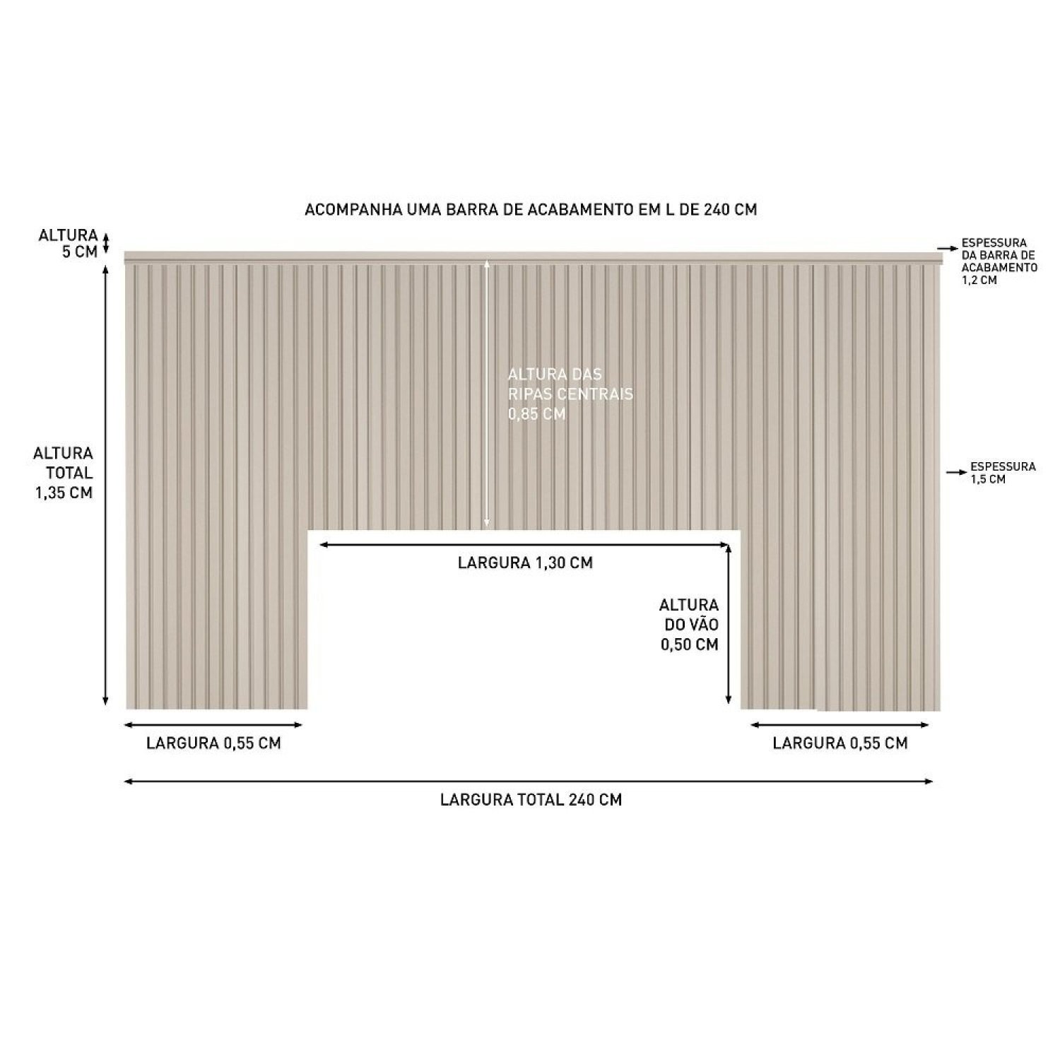 Ripas para Cabeceira de Cama Casal/queen/king 240cm - 4