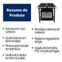 Ver imagem 5 de Fogão Industrial 4 Bocas 30x30 Baixa Pressão P7 com Forno Tampa de Vidro JCN