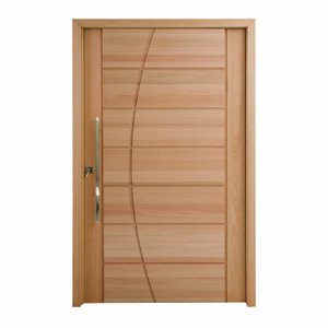 Porta Pivotante Maciça 214x109cm Eucalipto Pm93 Seleta Cruzeiro Portas