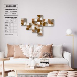 Conexões Geométricas - Quadros ou Placas Modulares com 9 Peças - 2