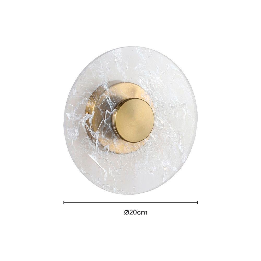 Arandela Skylight Botton 3111 Led Bivolt Dourado - Transparente - 2