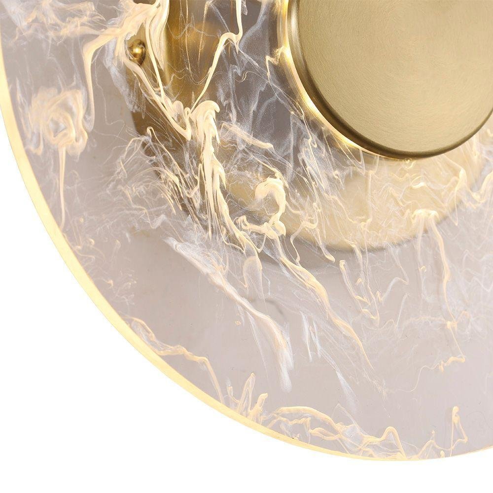 Arandela Skylight Botton 3111 Led Bivolt Dourado - Transparente - 3