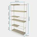 Ver imagem 3 de Estante em Aço 6 Prateleiras 150cmx83cm Wire