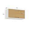 Armário Aéreo para Cozinha 70cm 1 Porta Wood - 3