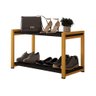 Sapateira Industrial 2 Lugares Organizada Duarte Móveis - Dourado/preto - 1
