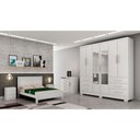Ver imagem 2 de Guarda-roupa Encant com Espelho 6 Portas e 6 Gavetas Branco