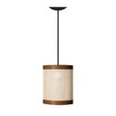 Ver imagem 2 de Pendente Teto Eclipse Tela Indiana Ratan Palha e Detalhe Sintético Fio Preto 150cm D16