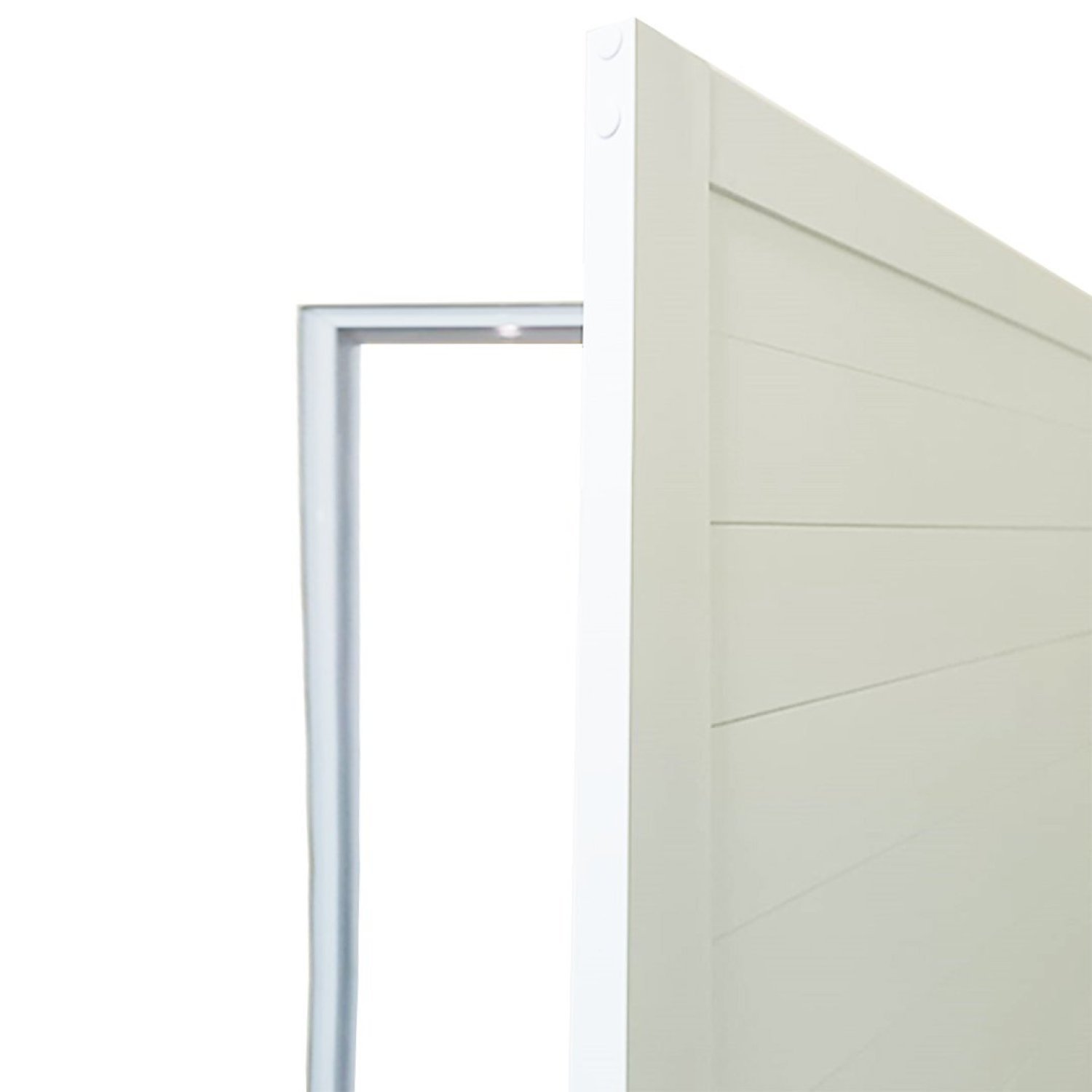 Porta Lambril de Alumínio 210 X 80cm com Maçaneta Linha 25 Lado Direito Esquadrias Bergamo - 7