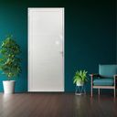 Ver imagem 1 de Porta Lambril de Alumínio 210 x 80cm com Maçaneta Linha 25 Esquadrias Bergamo Abertura Direita Branco