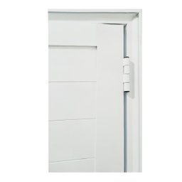 Porta Lambril de Alumínio 210 X 80cm com Maçaneta Linha 25 Lado Esquerdo Esquadrias Bergamo - 4