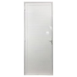 Porta Lambril de Alumínio 210 X 80cm com Maçaneta Linha 25 Lado Esquerdo Esquadrias Bergamo - 2