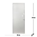 Ver imagem 4 de Porta Lambril de Alumínio 210 X 80cm com Maçaneta Linha 25 Lado Esquerdo Esquadrias Bergamo