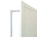 Ver imagem 7 de Porta Lambril de Alumínio 210 X 80cm com Maçaneta Linha 25 Esquadrias Bergamo Abertura Esquerda