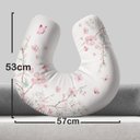 Ver imagem 4 de Almofada de Amamentação Travesseiro Floral com Borboletas