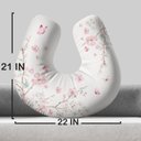 Ver imagem 3 de Almofada de Amamentação Travesseiro Floral com Borboletas