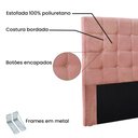 Ver imagem 3 de Cabeceira Solteiro 0,90m Verona Veludo Rosa - Pallazio