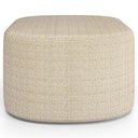 Ver imagem 6 de Kit 02 Puffs Decorativo Orgânico para Living Quarto 70cm Doha W01 Linho Palha - Lyam Decor