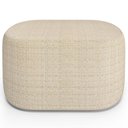 Ver imagem 5 de Kit 02 Puffs Decorativo Orgânico para Living Quarto 70cm Doha W01 Linho Palha - Lyam Decor