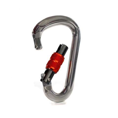 Mosquetão Hms 25kn Sideup Trava Rosca Polido Ce En Nbr