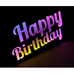 Painel Letreiro Led Luminoso Happy Birthday Feliz Niver - 3