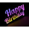 Painel Letreiro Led Luminoso Happy Birthday Feliz Niver - 3