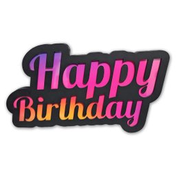 Painel Letreiro Led Luminoso Happy Birthday Feliz Niver - 1