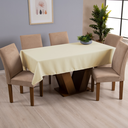 Ver imagem 1 de Toalha de Mesa 6 Lugares Tecido Oxford Liso 1 Peça Básica Cozinha Mesa de Jantar Palha