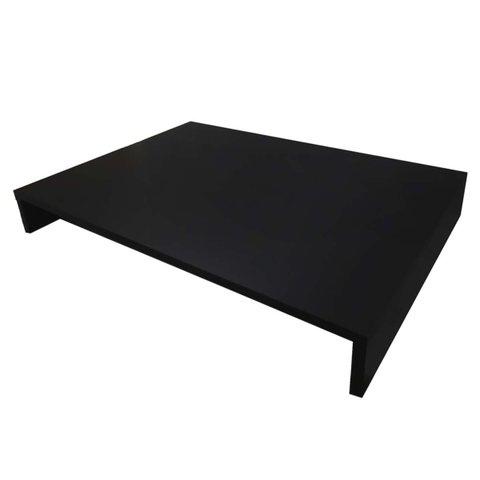 Tampa de Proteção Fogão Cooktop 1 Boca MDF Preto 31x51x6,5