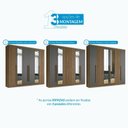 Ver imagem 5 de Guarda Roupa Casal Ripado 6 Portas 4 Gavetas Antony com Espelhos