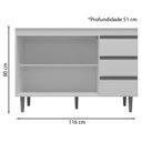 Ver imagem 4 de Balcão para Pia 120cm 2 Portas Andreia Branco Reajl Móveis