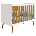 Ver imagem 3 de Quarto Bebê 6 Portas c/ Berço Americano Katatau Branco Acetinado Reller - Henn + Colchão Ortobom