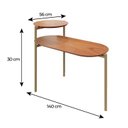 Ver imagem 3 de Mesa de Apoio Lateral Industrial com tampo 100% MDF Moscow