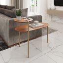 Ver mais imagens de Mesa de Apoio Lateral Industrial com tampo 100% MDF Moscow