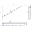Ver imagem 2 de Kit 6 Suporte Prateleira Mão Francesa Reforçada 50cm - Loth