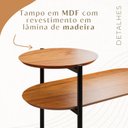 Ver imagem 6 de Mesa de Apoio Lateral Industrial com tampo 100% MDF Moscow