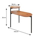 Ver imagem 3 de Mesa de Apoio Lateral Industrial com tampo 100% MDF Moscow