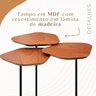 Mesa de Apoio Lateral Industrial com 3 tampos 100% MDF Napoli - 5