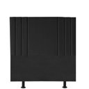 Ver imagem 1 de Cabeceira Estofada Cama Box Solteiro Grécia 110cm Courino:preto