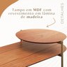 Mesa de Centro Industrial Tampo em MDF Moscow - 4
