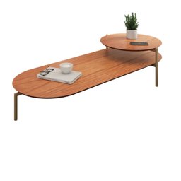 Mesa de Centro Industrial Tampo em MDF Moscow - 6