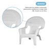 Cadeira Espreguiçadeira Italiana Branca Area Descanso Jardim Sacada - 4