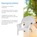 Ver imagem 5 de Cadeira Espreguiçadeira Italiana Branca Area Descanso Jardim Sacada