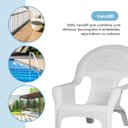 Ver imagem 6 de Cadeira Espreguiçadeira Italiana Branca Area Descanso Jardim Sacada