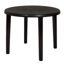 Ver imagem 1 de Mesa Plástica Redonda Desmontável Preta Mor 15151452