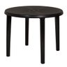 Mesa Plástica Redonda Desmontável Preta Mor 15151452 - 1