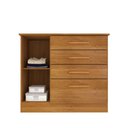 Ver imagem 2 de Cômoda moderna para quarto de casal - Chicago-Cinamomo - Tcil Móveis