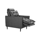 Ver imagem 2 de Poltrona Reclinável Relaxamento e Leitura Couro Híbrido Star Espresso Móveis