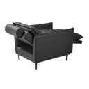 Ver imagem 5 de Poltrona Reclinável Relaxamento e Leitura Couro Híbrido Star Espresso Móveis